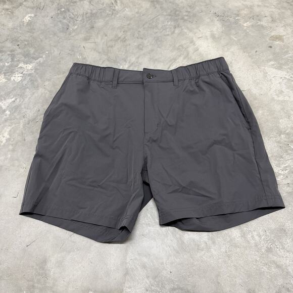Wowie Shorts Mens Large Gray Performance Elastic Waist Lightweight Casual Golf - Picture 1 of 8